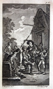 "Don Quijote es armado caballero": The History and adventures of the renowned Don Quixote (W. Strahan, Rivington y otros), London 1782